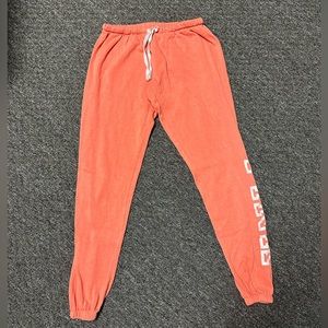 PINK Victoria Secret Coral Jogger Sweatpants